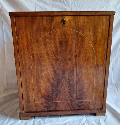 Antique German Biedermeier Music Cabinet, 1840-HOI-2041295