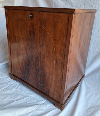 Antique German Biedermeier Music Cabinet, 1840-HOI-2041295