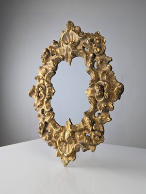 Antique Gilded Frame in Stuccoed Wood-JJT-1667182