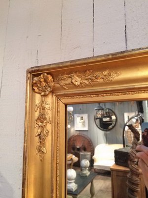 Antique Gilded Mirror, 19th Century-BA-287612