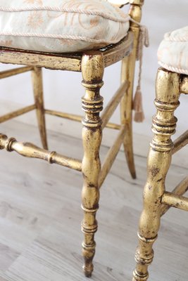 Antique Gilded Wood Chairs from Chiavari, Set of 2-DCO-1389723