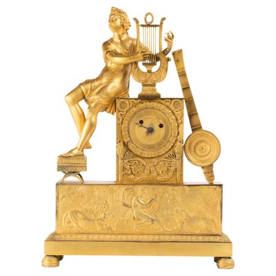 Antique Gilt Bronze Clock-WFS-2026392