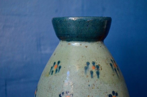 Antique Glazed Earthenware Open Neck Vase-AIU-1411049