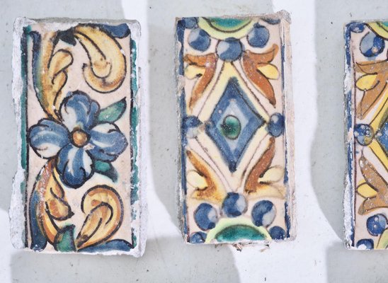 Antique Glazed Tiles, Set of 14-SA-1210532