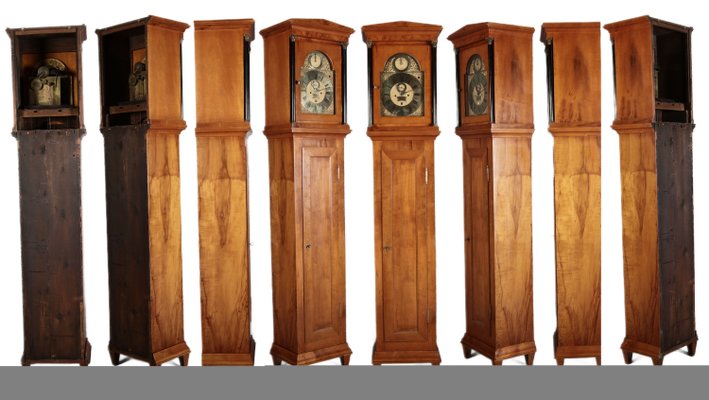 Antique Grandfather Clock in Cherry, Early 19th Century-DXD-2021453