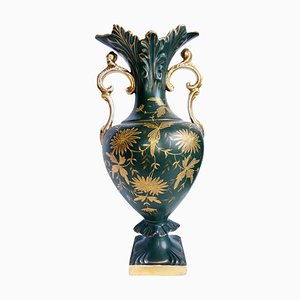 Antique Green Ceramic Vase, 1861-GUO-1739930