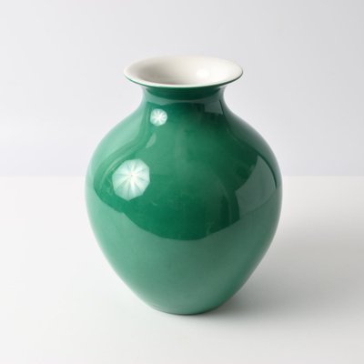 Antique Green Porcelain Vase from Thomas, 1920s-IXK-1739918