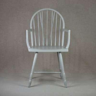 Antique Grey Painted Windsor Chair, 1900s-RNM-1791625