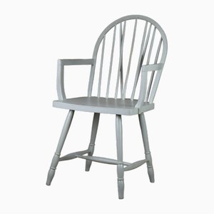 Antique Grey Painted Windsor Chair, 1900s-RNM-1791625