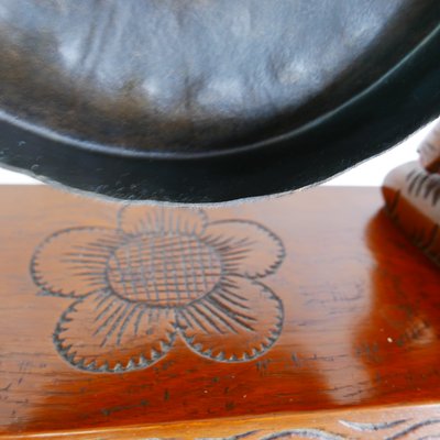 Antique Hand-Carved Elephant Table Gong-KK-1348119