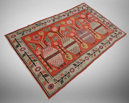 Antique Hand Knoted Khotan Samarkand Rug, 1920s-UZN-1389284