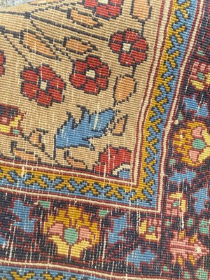 Antique Hand-Knotted Sarouk Rug-YMM-1157454