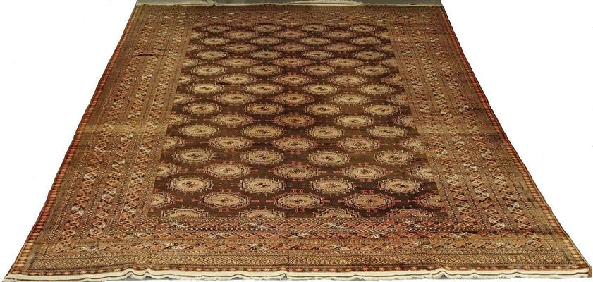 Antique Hand-Knotted Turkmen Saryk Rug, 1920s-UZN-1393443