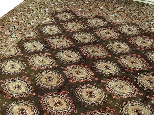 Antique Hand-Knotted Turkmen Saryk Rug, 1920s-UZN-1393443