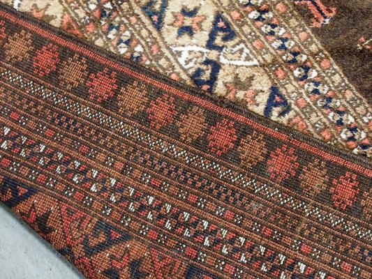 Antique Hand-Knotted Turkmen Saryk Rug, 1920s-UZN-1393443