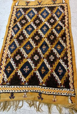 Antique Handmade Moroccan Berber Rug, 1880s-JZV-971795