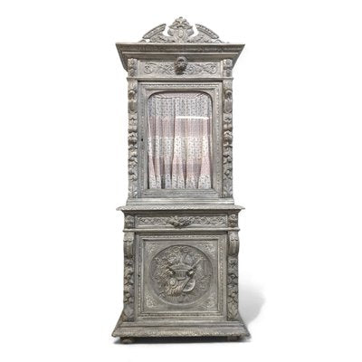 Antique Henri II Display Cabinet-HLV-2033110