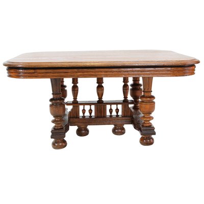 Antique Henry Deux Oak Coffee Table-WFJ-736113