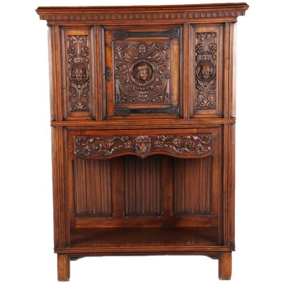 Antique Historicism Cabinet with Lions, 1900s-DXD-1790283