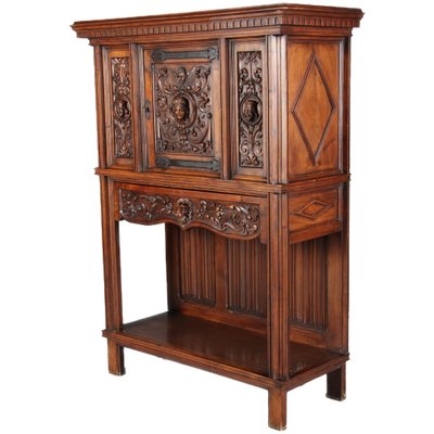 Antique Historicism Cabinet with Lions, 1900s-DXD-1790283