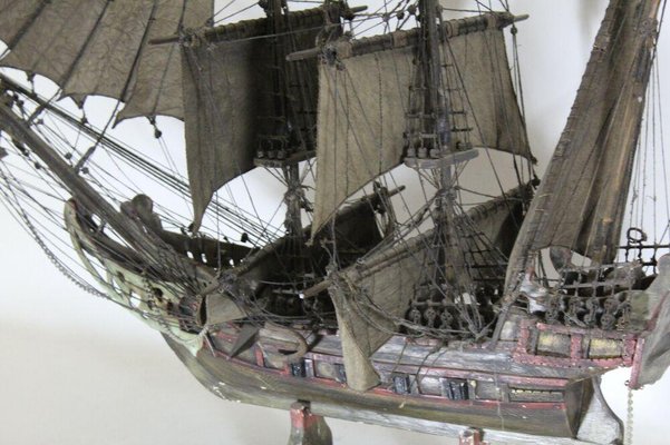 Antique Historicist Ship Model, 1890s-ESB-1376841