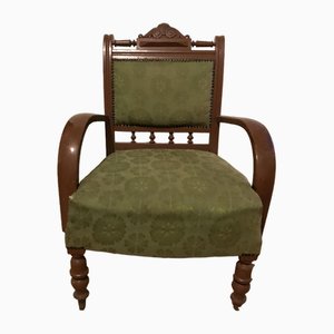 Antique Hungarian Armchair in Fabric-OXJ-1726524