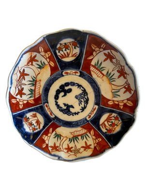 Antique Imari Plate in Porcelain, Japan-FSD-1409199