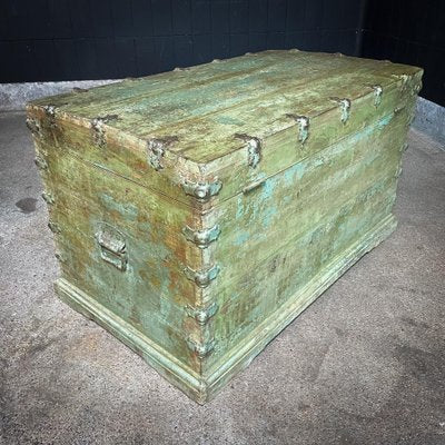 Antique Indian Rural Box in Green-IA-1802596