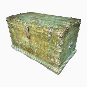 Antique Indian Rural Box in Green-IA-1802596