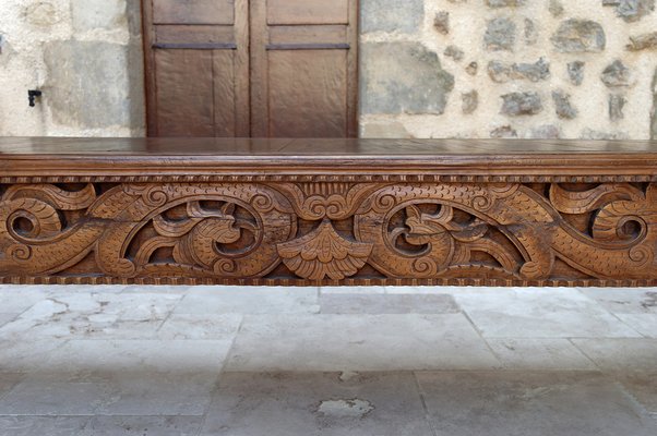 Antique Indonesian Bench in Carved Wood, 1890s-XNH-1816666