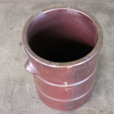 Antique Industrial Red Earthenware Pot, 1900s-WK-654283