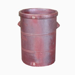 Antique Industrial Red Earthenware Pot, 1900s-WK-654283