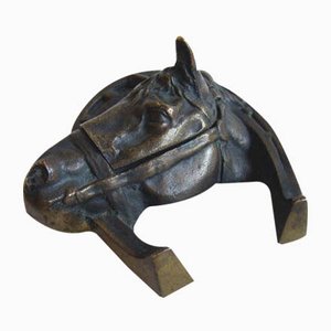 Antique Inkwell Horse Bronze Sculpture, Early 1900s-GKB-836691