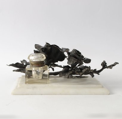 Antique Inkwell in Wrought Iron by Louis Van Boeckel-IXK-1442216