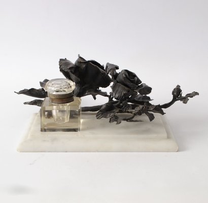 Antique Inkwell in Wrought Iron by Louis Van Boeckel-IXK-1442216