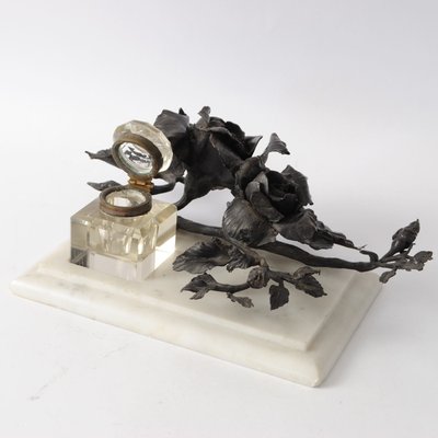 Antique Inkwell in Wrought Iron by Louis Van Boeckel-IXK-1442216