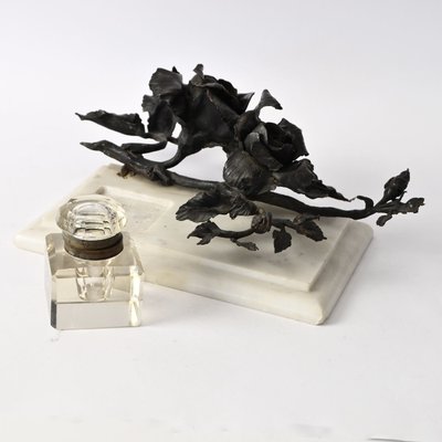 Antique Inkwell in Wrought Iron by Louis Van Boeckel-IXK-1442216