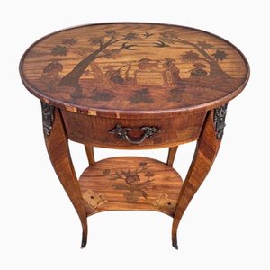 Antique Inlaid Kidney Shaped Table-SDV-919985