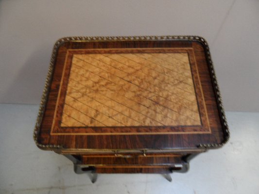 Antique Inlaid Side Table-PNJ-1776088