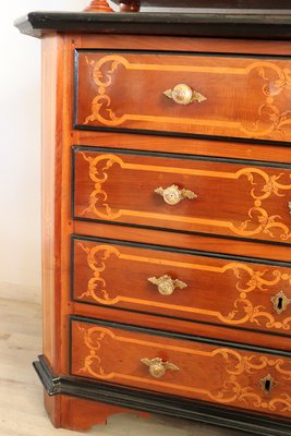 Antique Inlaid Walnut Cabinet, 1680s-DCO-1100993