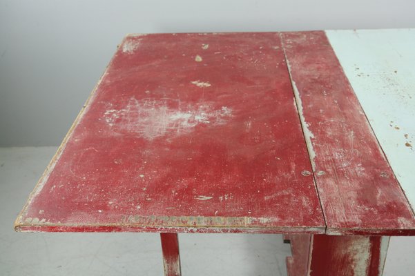 Antique Interesting Colored Folding Dining Table-VAP-754180