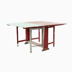 Antique Interesting Colored Folding Dining Table-VAP-754180