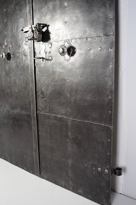 Antique Iron Clad Double Doors, 1800s-IND-1351144