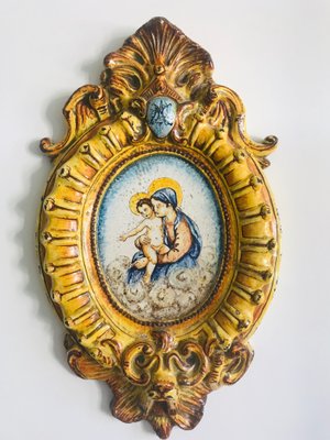 Antique Italian Ave Maria Majolica-WQJ-849609