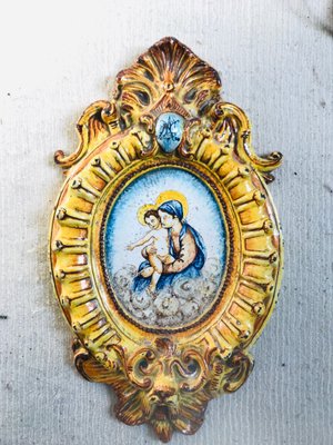 Antique Italian Ave Maria Majolica-WQJ-849609