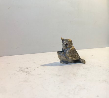 Antique Italian Bird Ashtray in Brass, 1920s-LCR-848261