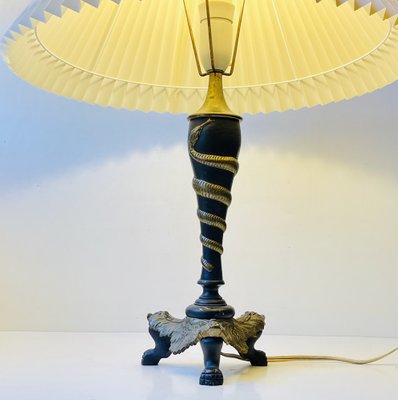 Antique Italian Brass Table Lamp-LCR-1029731