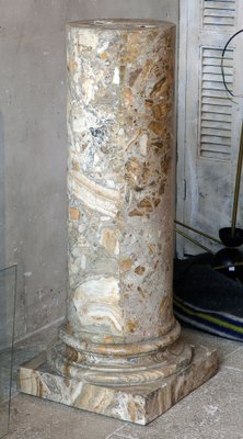 Antique Italian Brecciated Marble Column, 1800s-TDA-1801263