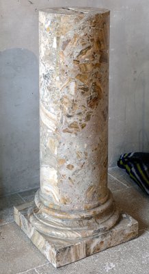 Antique Italian Brecciated Marble Column, 1800s-TDA-1801263