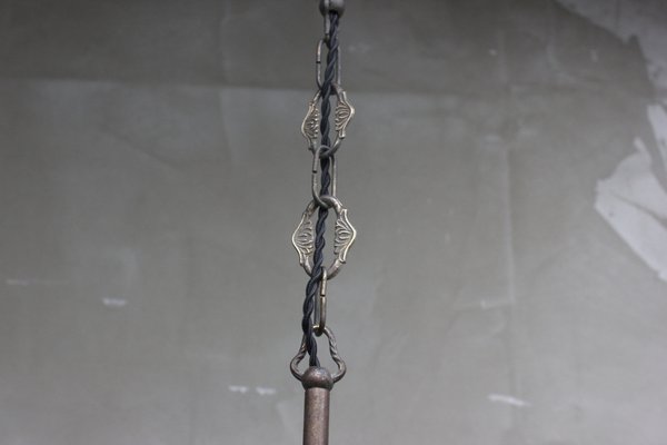 Antique Italian Bronze Hanging Lamp, 1900-UWJ-1150999